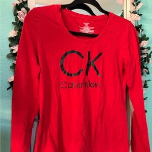 Calvin Klein Bold Red CK Logo Tee